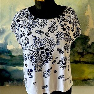 # Tommy Hilfiger s/p Navy and White t Shirt